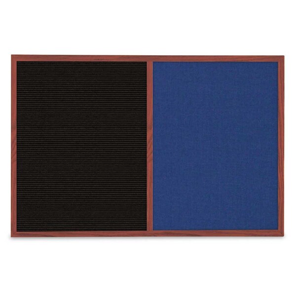 Slim Style Indoor Enclosed Corkboard, 36